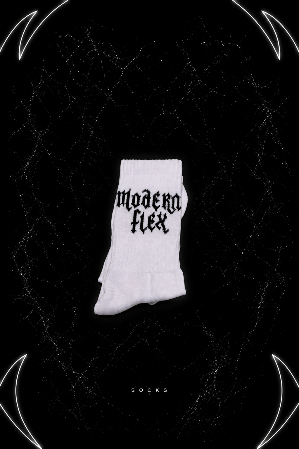Modern flex text sock