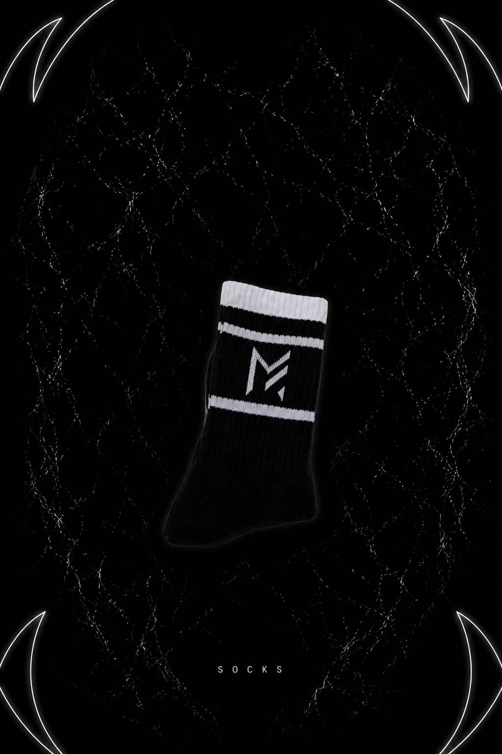 MF stripe sock black