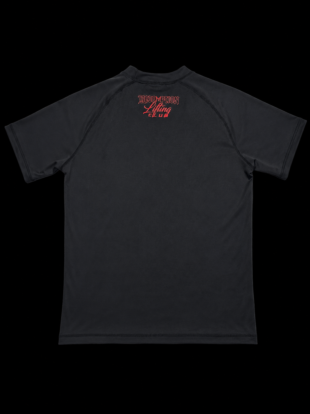 LIFTING CLUB black and Red Compression Shirt