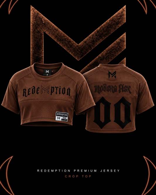 Pre Order Brown crop top Redemption Jersey