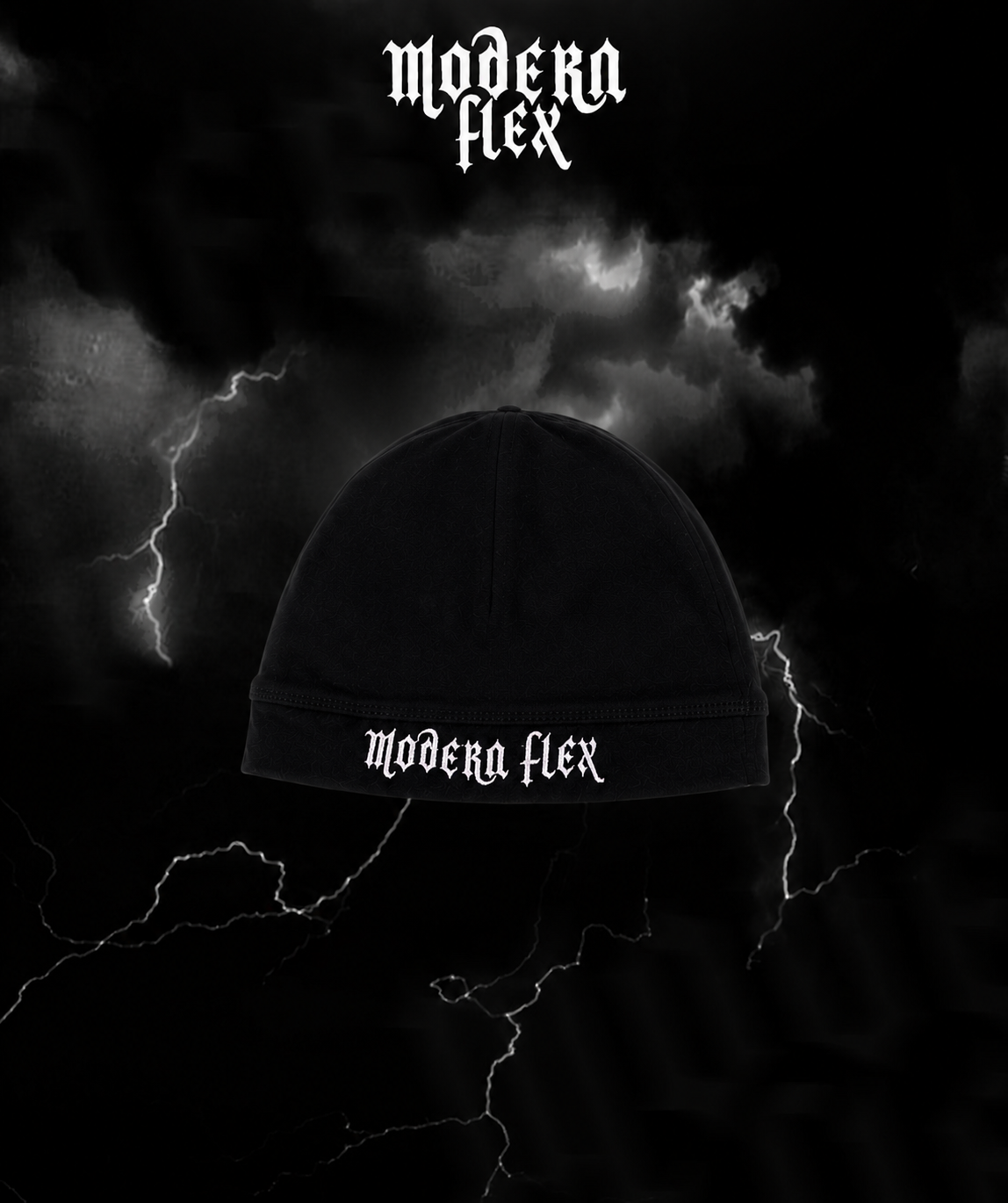 Modern Flex text skull cap