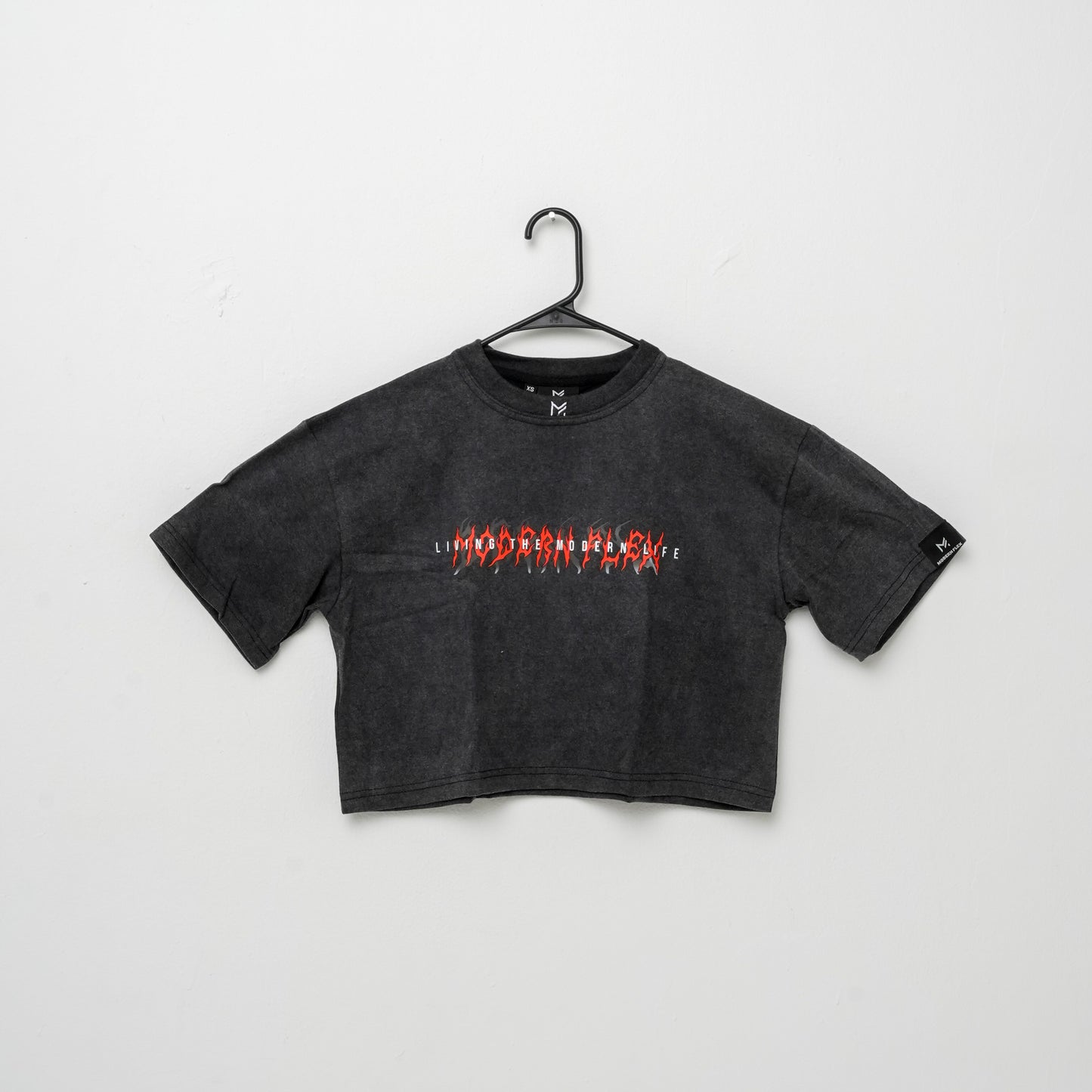 WASHED GHOTIC CROP TOP