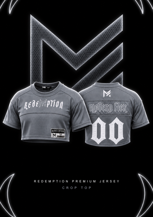Pre Order Grey crop top Redemption Jersey