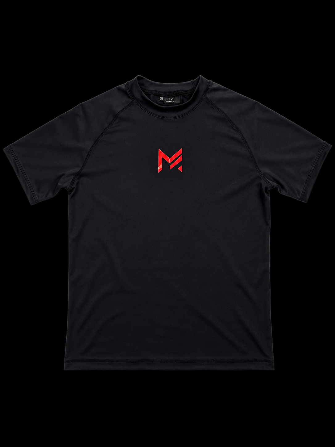 LIFTING CLUB black and Red Compression Shirt