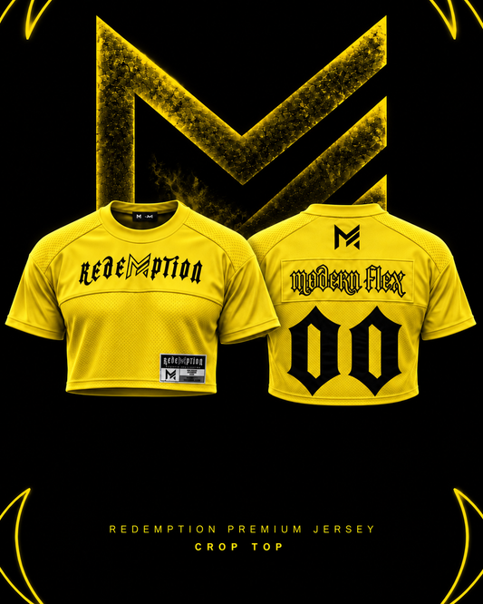 Pre Order Yellow crop top Redemption Jersey