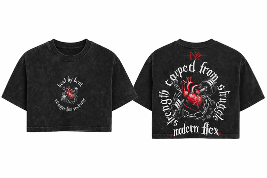 Strong heart crop top 🫀
