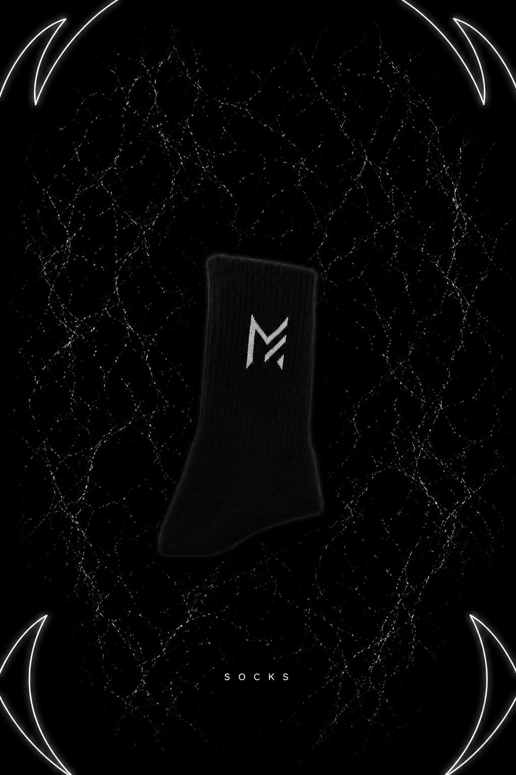MF logo sock black
