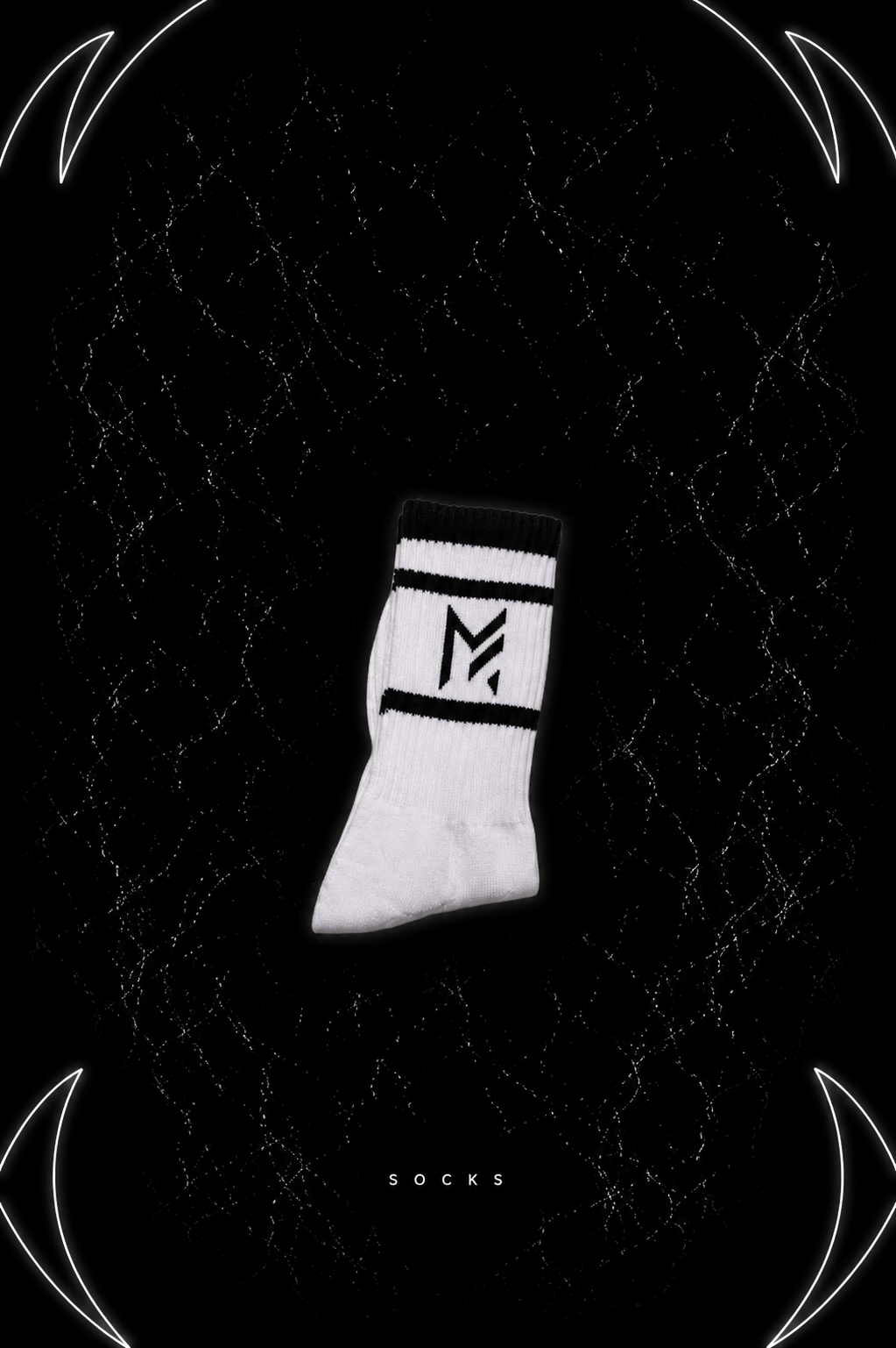 MF stripe sock white