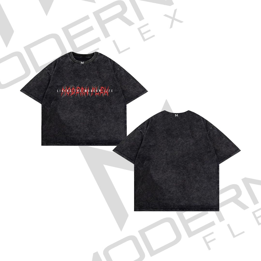 WASHED GHOTIC CROP TOP